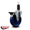 Service Caster 5'' Solid Poly Swivel 1-1/4'' Expanding Stem Caster with Brake SCC-EX20S514-SPUS-PLB-114 - alternate 3